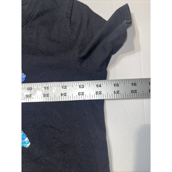 Athletic Works Short Sleeve Graphic T Shirt Youth Girls Size M (7-8) Black Star - Picture 3 of 8